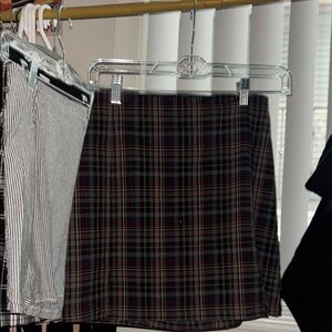 Plaid Mini Skirt